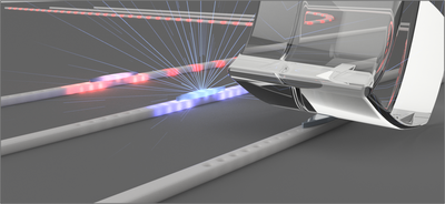 Graphical abstract — Minimal-gain-printed silicon nanolaser
