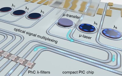 Graphical abstract — Recent progress in on-demand transfer-enabled integration of wavelength-scale light sources