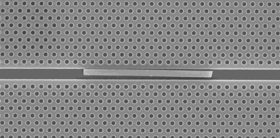 Silicon 2D photonic crystal trench waveguide